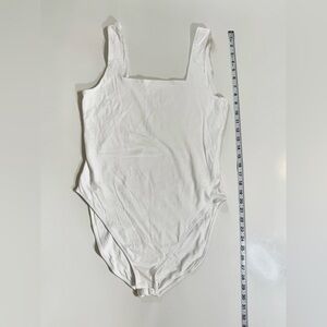 Old Navy Ribbed Square Neck Bodysuit – Size L (White)